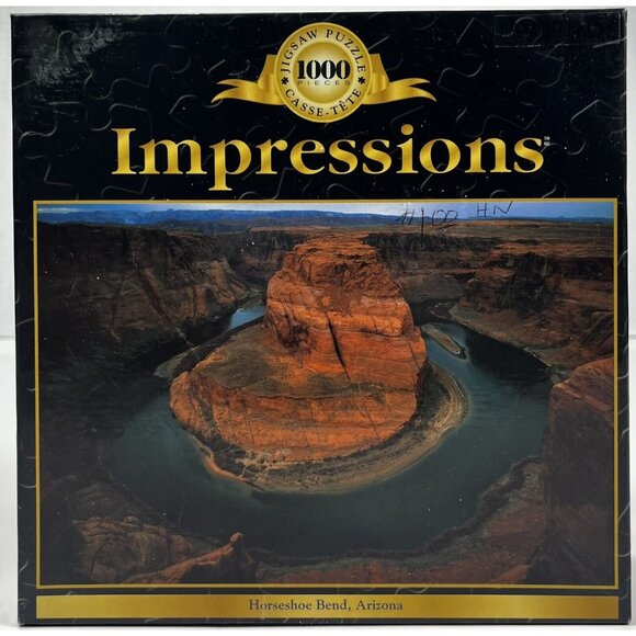 Sure-Lox Impressions: Horseshoe Bend Arizona Jigsaw Puzzle 1000 Piece Sealed - Picture 1 of 6